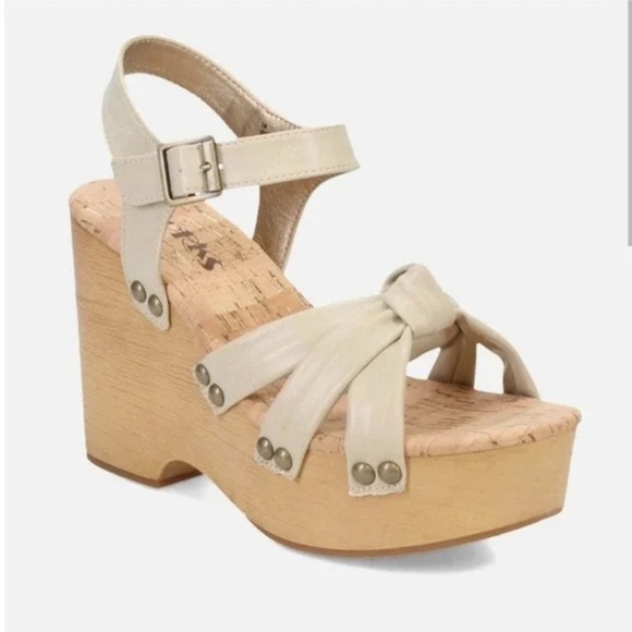 KORKS by Kork-Ease Dawson Wedge Sandals in
Off White Sz 8M - Picture 1 of 8